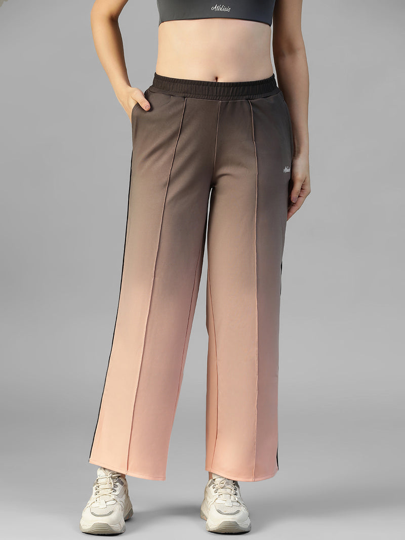 Flow Piping Dual Tone Sweatpants Peach