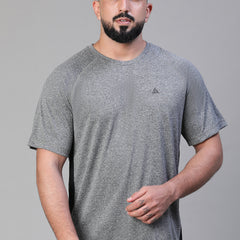 Contrast Side Panel T-Shirt Gray