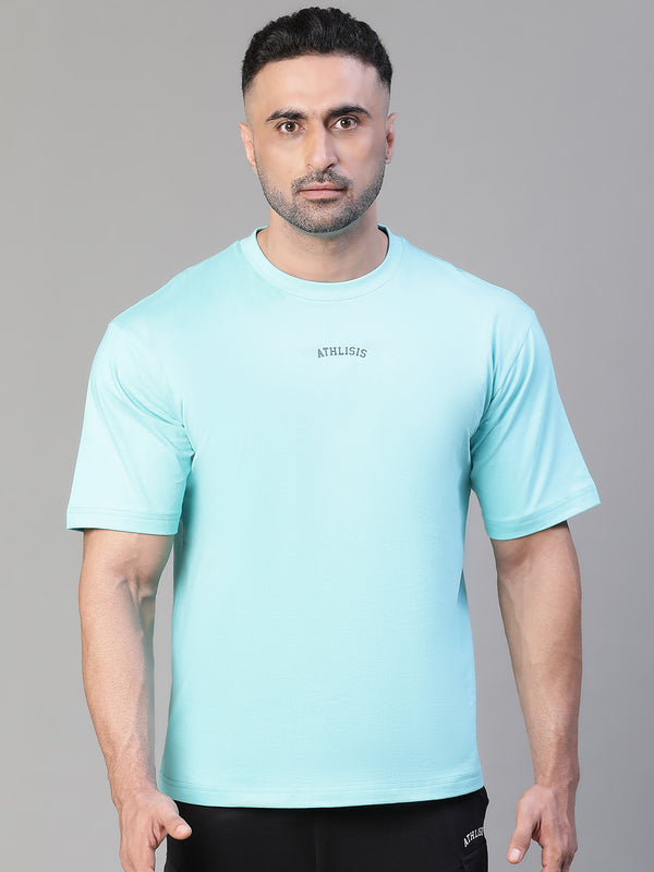 Eagle's Eye Oversized T-Shirt Teal Blue