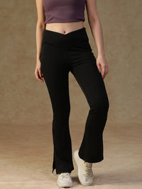 V-Shape Flare Pant Black