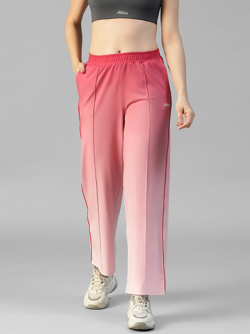Flow Piping Dual Tone Sweatpants Pink