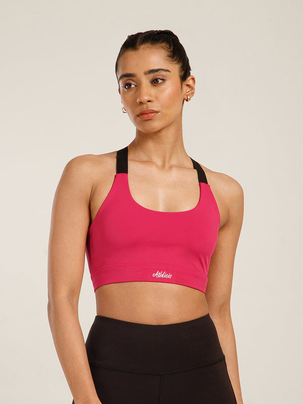CrossFlex Sports Bra Raspberry Pink