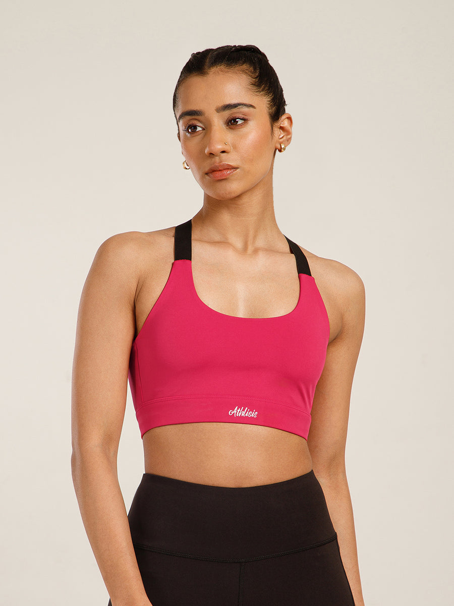 CrossFlex Sports Bra Raspberry Pink
