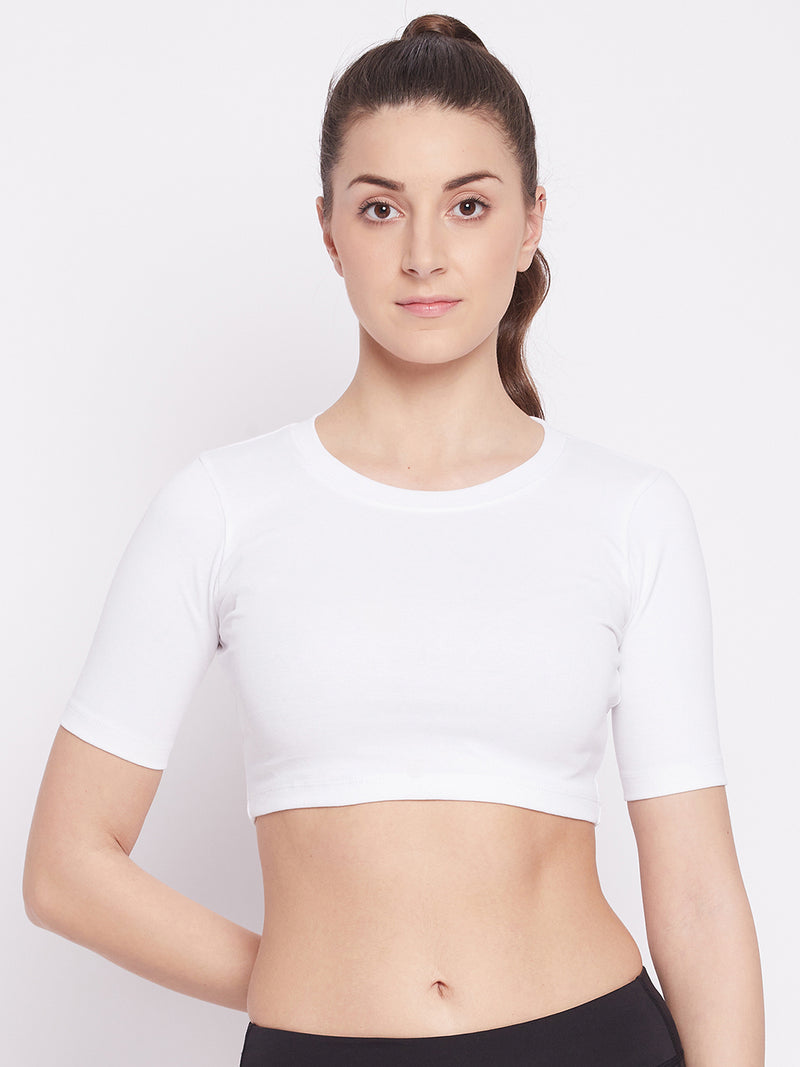 Everyday Cropped Tee White