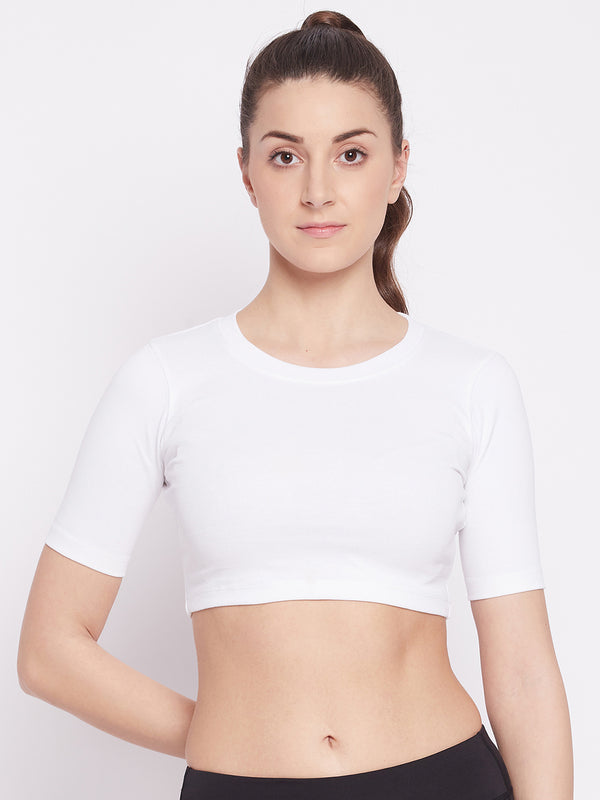 Everyday Cropped Tee White