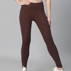 Essential High-Rise Leggings Brown