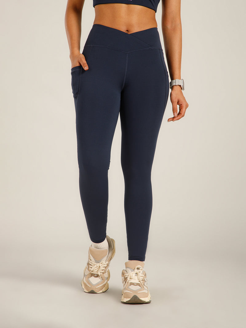 V-Front Legging Navy