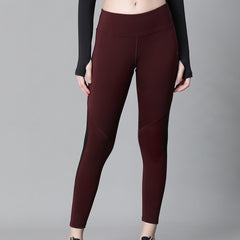 Streamline Panel Legging Maroon
