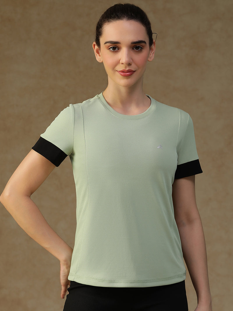 Contrast Tone T-Shirt Olive