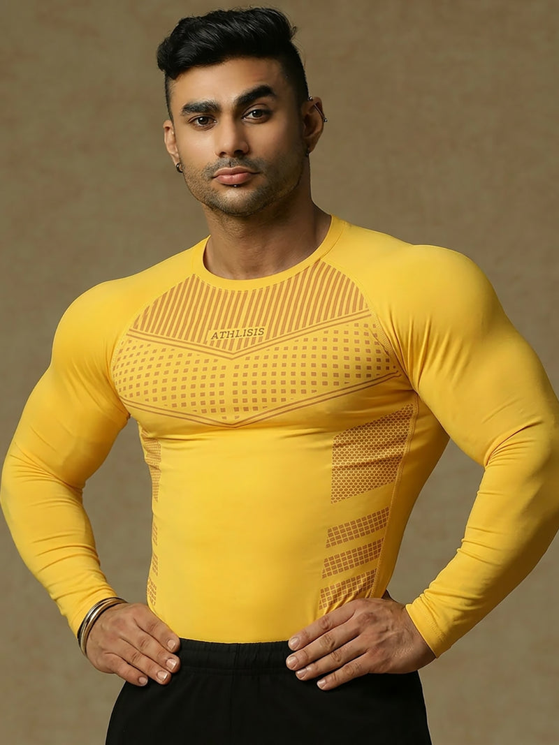 808 Compression T-Shirt Yellow