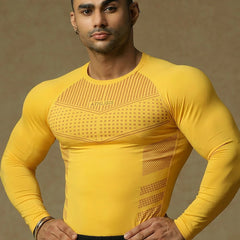 808 Compression T-Shirt Yellow