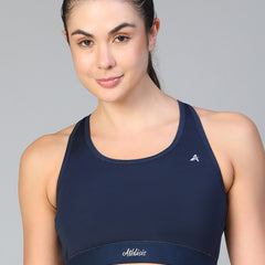 Ruched Sports Bra Navy