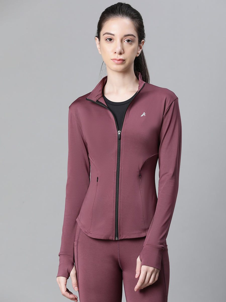 Contour Crop Jacket Mauve