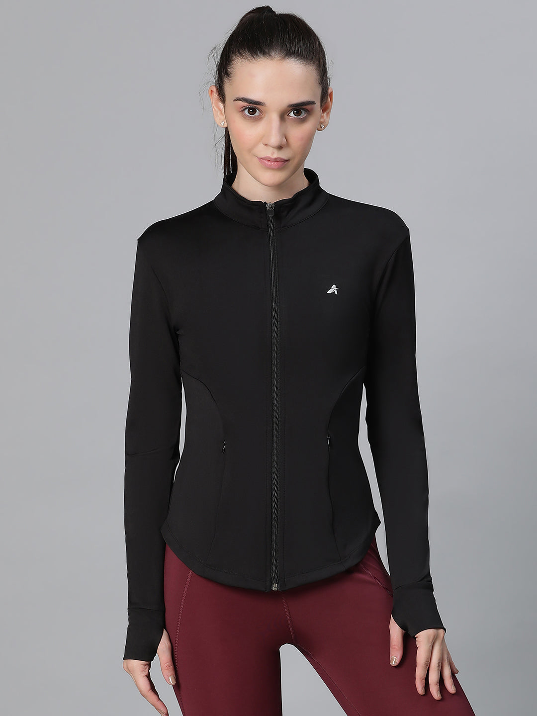 Contour Crop Jacket Black