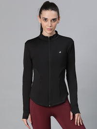 Contour Crop Jacket Black