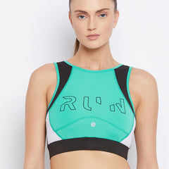 Run Sports Bra Green