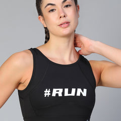 Run Sports Bra Black