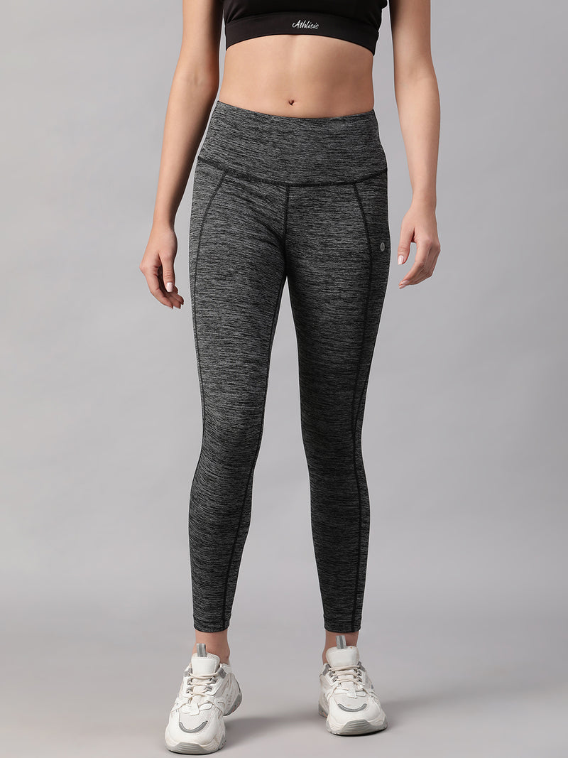 Essential High-Rise Leggings Gray Melange