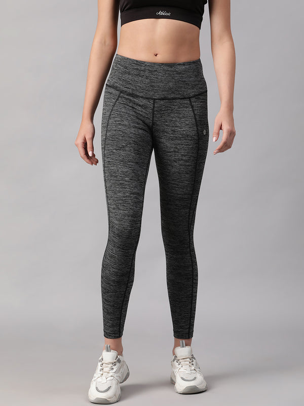 Essential High-Rise Leggings Gray Melange