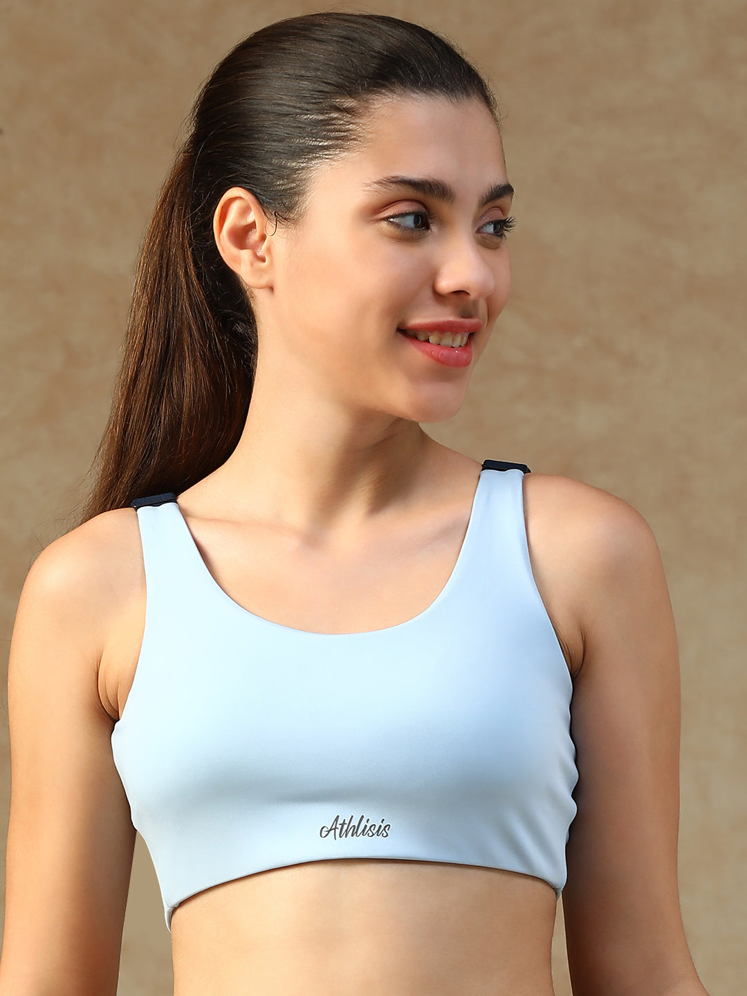 U Back Sports Bra Sky Blue