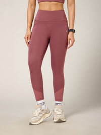 Laser Cut Leggings Mauve