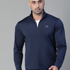 Basic Zipper Jacket Navy
