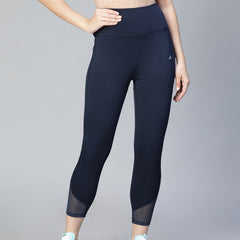 Laser Cut Leggings Navy