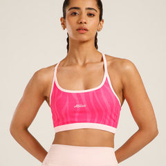 Flow Piping Sports Bra Pink