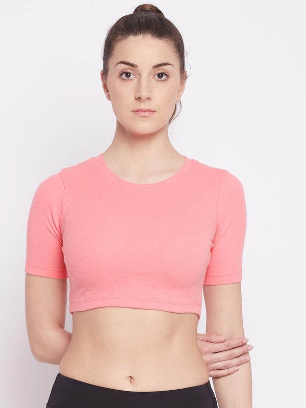 Everyday Cropped Tee Pink