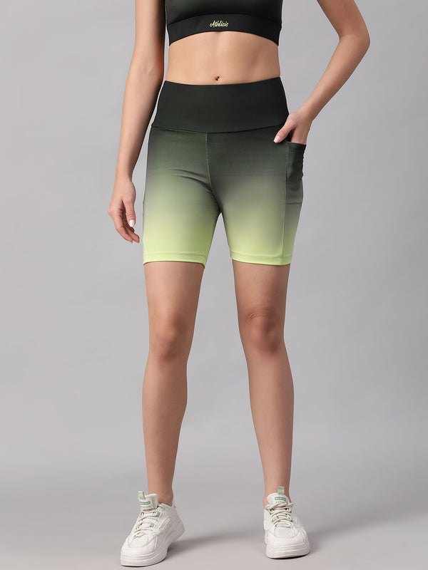 Dual Tone Shorts Green