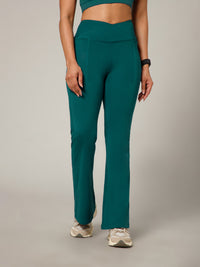 V-Band Go-To Wide Flare Pant Teal