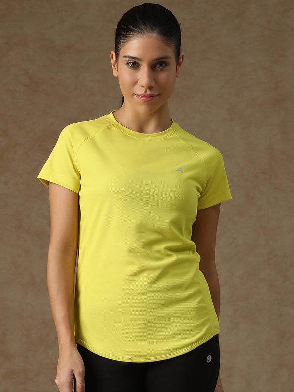 V Panel T-Shirt Yellow