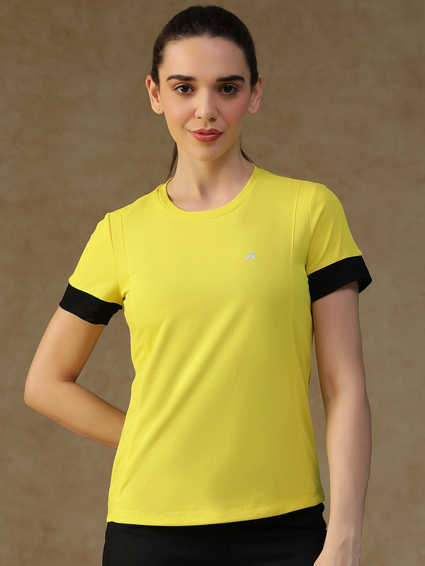 Contrast Tone T-Shirt Yellow