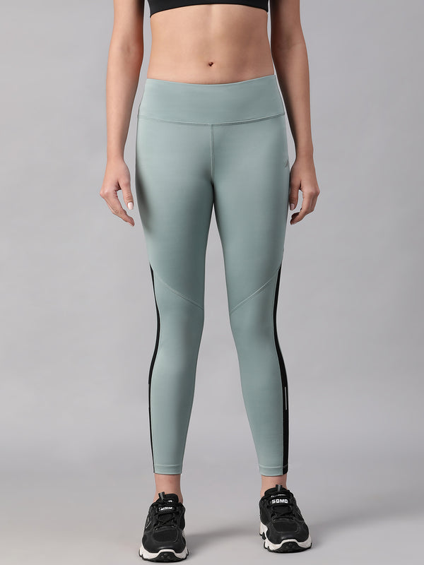 Streamline Panel Legging Pista Green