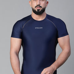 Basic Compression T-shirt Blue