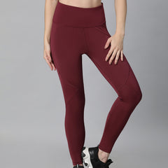 Sangria Stride Legging Maroon
