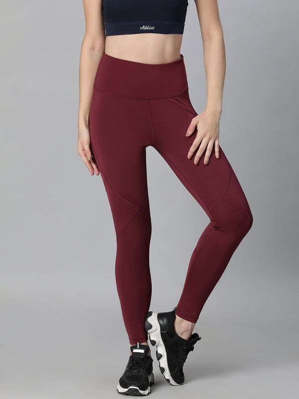 Sangria Stride Legging Maroon