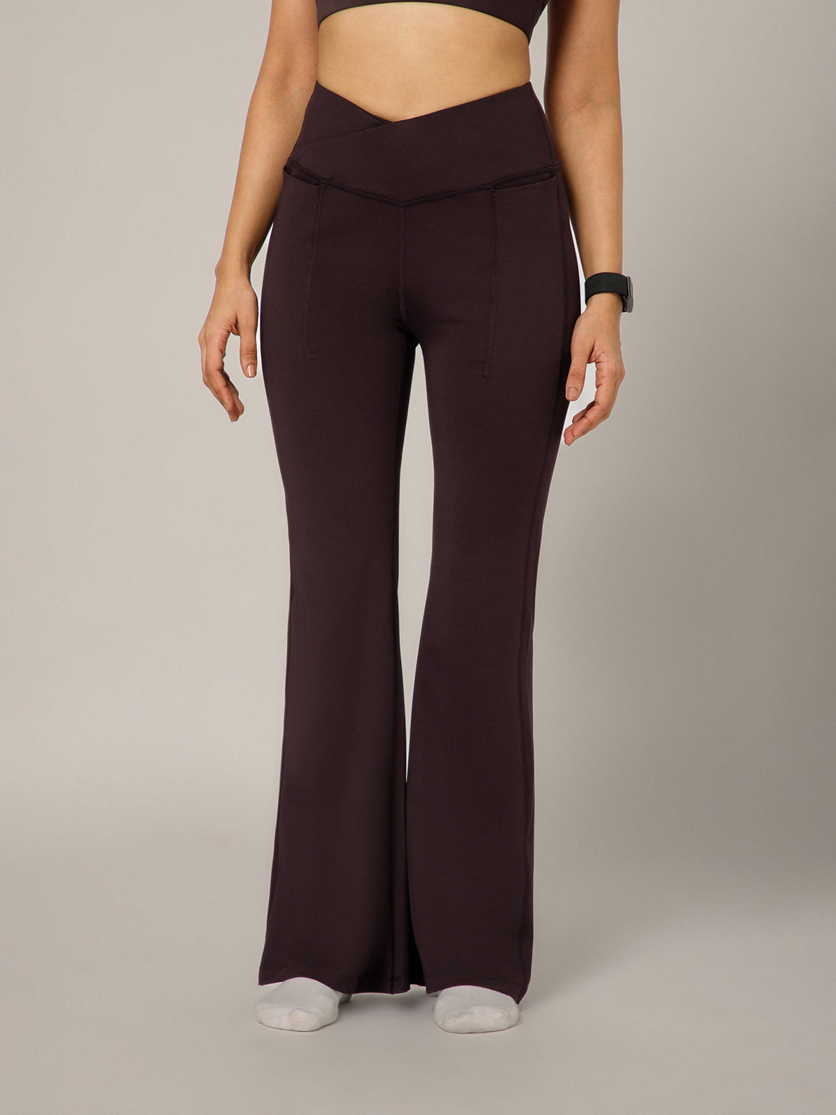 V-Band Go-To Wide Flare Pant Wine