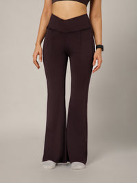 V-Band Go-To Wide Flare Pant Wine