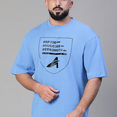 S³ Oversized T-Shirt Blue