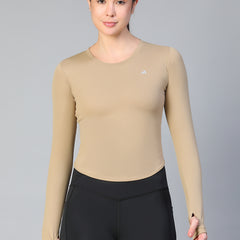 Bodycon Thumbhole T-shirt Tan