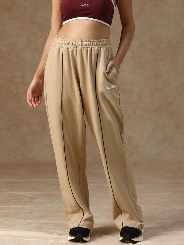 Flow Piping Sweatpants Beige