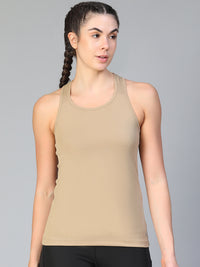 Y-Back Tank Top Tan