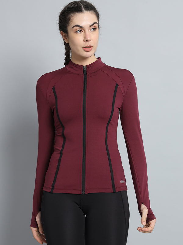Aero Sculpt Jacket Maroon