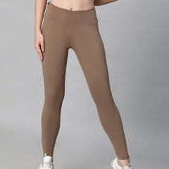 Essential High-Rise Leggings Tan