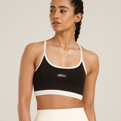 Flow Piping Sports Bra Black