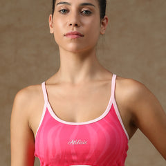 Flow Piping Sports Bra Pink