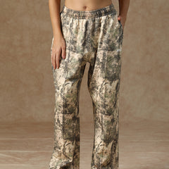 Printed Baggy Monochrome Camo Sweatpants