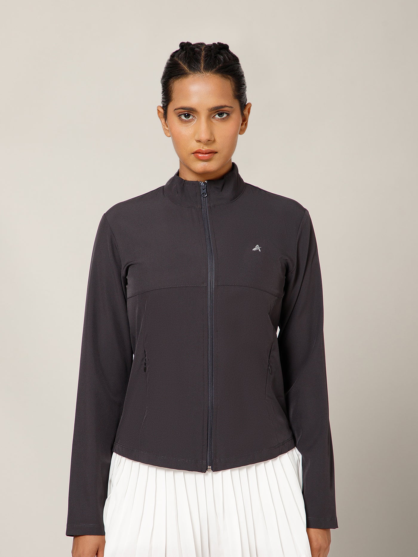 NS Staple Zip Jacket Charcoal