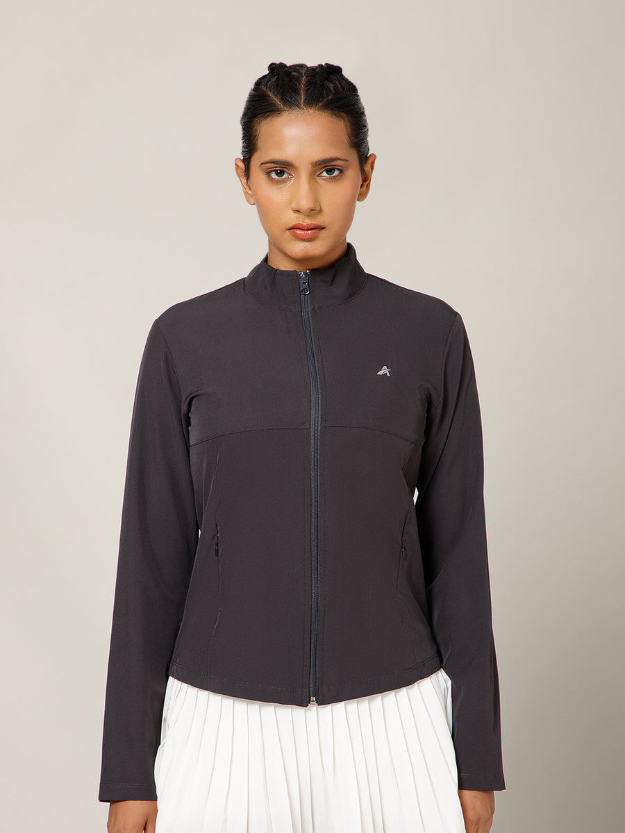 NS Staple Zip Jacket Charcoal